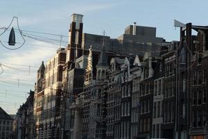 detalle del edificio del centro de la ciudad de amsterdam foto