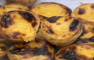 Pastel de Nata Lisbon traditional sweet dessert photo