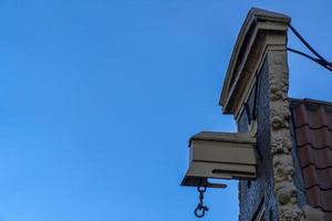 detalle del gancho del edificio del centro de la ciudad de amsterdam foto