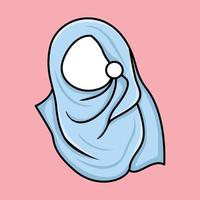 ilustración de un musulmán mujer Pañuelo o hijab vector