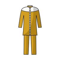 Illustration of typical Muslim men's clothes from Arabia vector