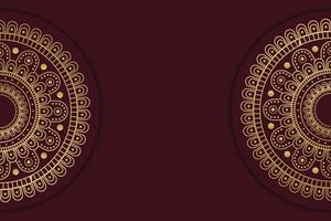 Luxury mandala background with golden Arabic pattern Islamic style. vector