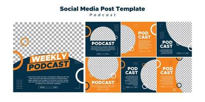 social media post design template vector