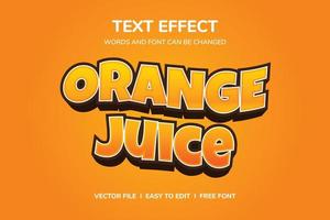 3D Orange Juice vector