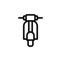 Motorcycle icon isolated on black. Motorcycle symbol suitable for graphic design and websites on a white background. vector