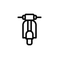 Motorcycle icon isolated on black. Motorcycle symbol suitable for graphic design and websites on a white background. vector