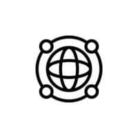 Website icon isolated on black. Website symbol suitable for graphic design and websites on a white background. vector
