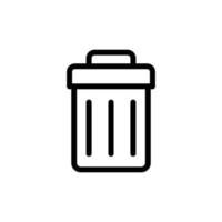 Delete icon isolated on black. Delete symbol suitable for graphic design and websites on a white background. vector