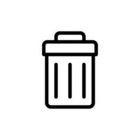 Delete icon isolated on black. Delete symbol suitable for graphic design and websites on a white background. vector