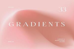Groovy Colorful Gradient Backgrounds. Minimal modern design. Applicable for placards, banners, flyers, presentations, covers and reports. Vector illustration.