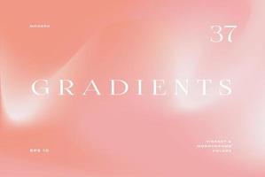 Groovy Colorful Gradient Backgrounds. Minimal modern design. Applicable for placards, banners, flyers, presentations, covers and reports. Vector illustration.