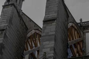 Notre dame paris under restoration photo