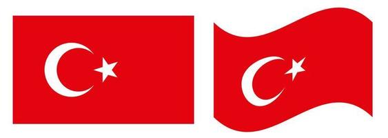 Turquía nacional bandera vector ilustración