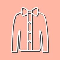 Shirt with Bow Vector Icon