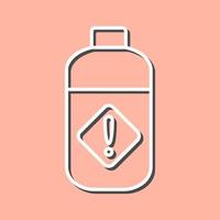 Pesticide Bottle Vector Icon