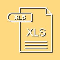 icono de vector xls