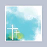 Good Friday vector illustration for christian religious occasion with cross . Can be used for background, greetings, banners, poster, logo, symbol, religious elements and print