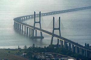 Lisboa vasco da Gama puente aéreo ver panorama foto