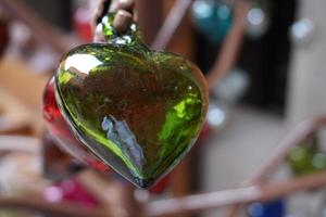 glass valentine heart lovers symbol photo