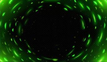Light effect of neon glow and green sparkles motion vector