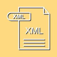 icono de vector xml