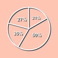 Pie Chart Vector Icon