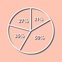 Pie Chart Vector Icon