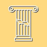 Broken Pillar Vector Icon