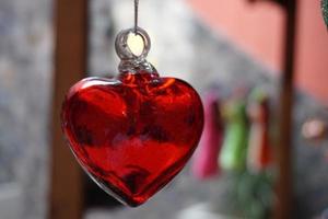 glass valentine heart lovers symbol photo