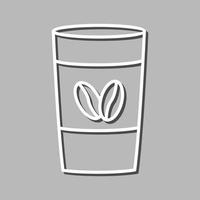 icono de vector de taza de café