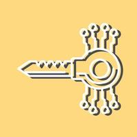 Key Code Vector Icon