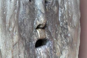 The mouth of truth mask in Rome photo