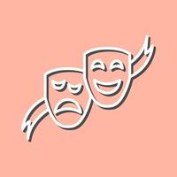 Theater Masks Vector Icon