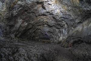 Pico island gruta das torres lava tunnels photo