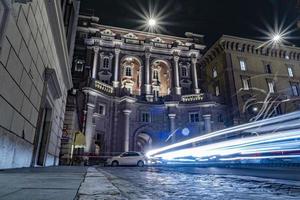 Rome no people empty street due to covid19 breakdown curfew photo