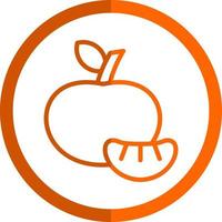 Tangerine Vector Icon Design