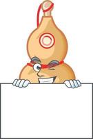 Chinese wine bottle cartoon character style vector