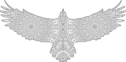 mandala coloring page vector