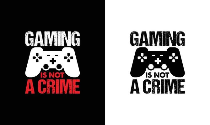 Gamer life quote text phrase quotation Royalty Free Vector