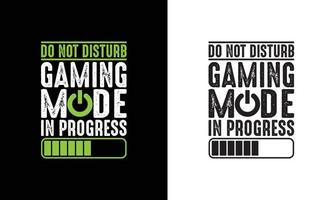 Gaming Quote T shirt design, typography vector