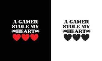 Gaming Quote T shirt design, typography vector