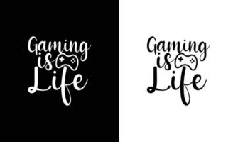 Gaming Quote T shirt design, typography vector