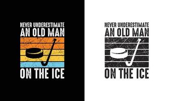 Hockey Quote T shirt design, typography vector