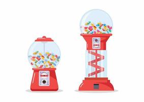 Toy vending machines vector