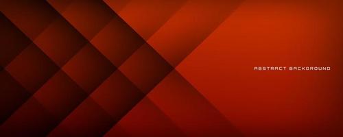 3D brown geometric abstract background overlap layer on dark space with cutout effect decoration. Minimalist graphic design element rhomb style concept for banner, flyer, card, cover, or brochure vector