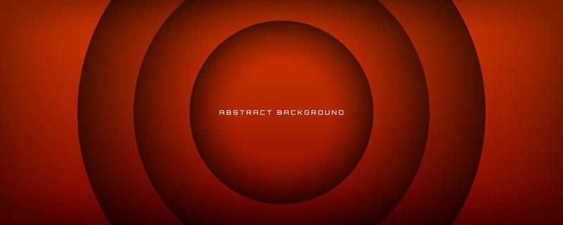 3D brown geometric abstract background overlap layer on dark space with cutout effect decoration. Minimalist graphic design element circle style concept for banner, flyer, card, cover, or brochure