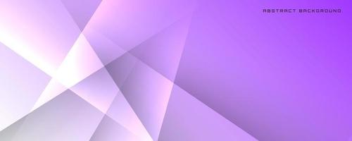 3D purple white geometric abstract background overlap layer on bright space with cutout decoration. Simple graphic design element future style concept for banner, flyer, card, cover, or brochure vector