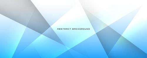 3D blue white geometric abstract background overlap layer on bright space with cutout effect decoration. Simple graphic design element future style concept for banner, flyer, card, cover, or brochure vector