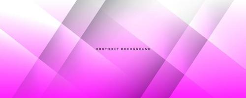 3D pink white geometric abstract background overlap layer on bright space with cutout effect decoration. Simple graphic design element future style concept for banner, flyer, card, cover, or brochure vector