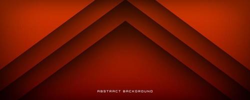 3D brown geometric abstract background overlap layer on dark space with cutout effect decoration. Minimalist graphic design element arrow style concept for banner, flyer, card, cover, or brochure vector